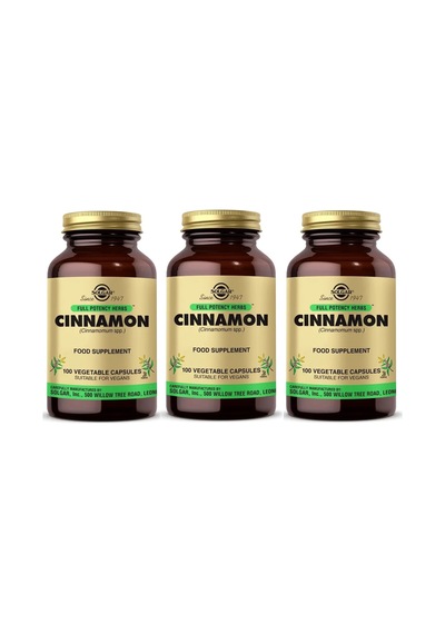 Solgar Cinnamon Gıda Takviyesi Vitamin 3 x 100 Kapsül