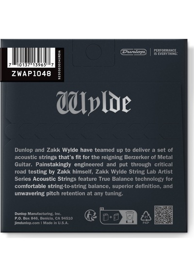 Jim Dunlop Zakk Wylde String Lab Akustik Gitar Teli 10-48
