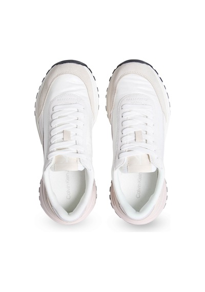 Calvin Klein Hıke Runner Mg Nylon Perl Beyaz Kadın Sneaker 000000000102245997 Beyaz