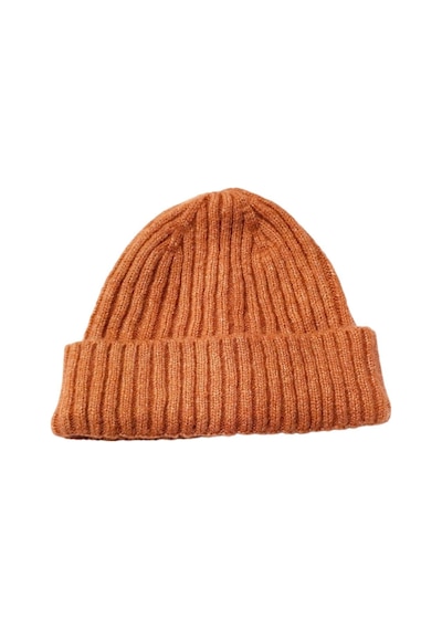 Lastik Örgü Unisex Bere Kiremit Renkli
