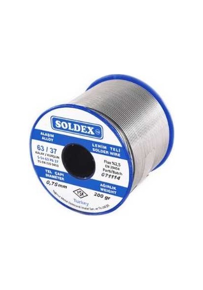 Soldex 0.75Mm 200Gr Lehim Teli - Sn63 Pb37