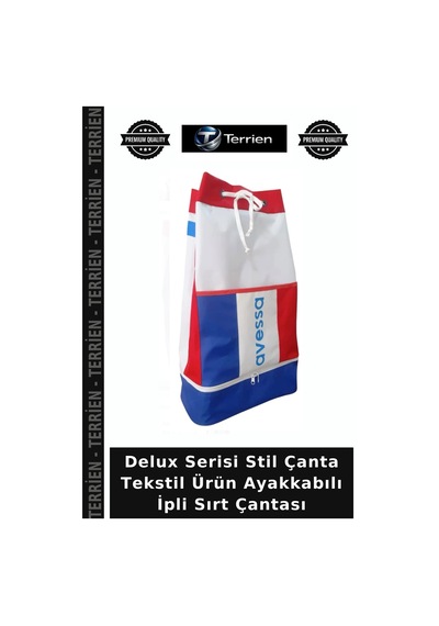 Terrien Delux Serisi Stil Çanta Tekstil Ürün Ayakkabılı İpli Sırt Çantası Çok Renkli