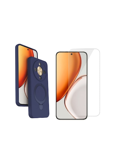 Nihcase Honor X9d Kılıf Samara Yüzüklü Kılıf Ve Nano Ekran Koruyucu