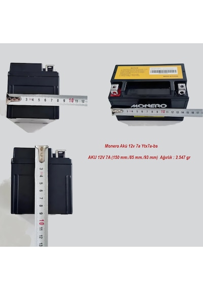 Monero Akü Ytx7a-bs 12v 7ah Arora Cappuccino 50 125