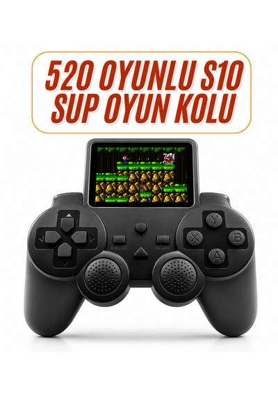 S10 Sup Oyun Kolu İle Eğlence Hep Yanında Tv Bağlantılı Nostaljik Oyun Konsolu 520 Oyun Tek Cihazda