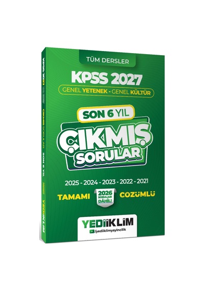 2027 Kpss Genel Yetenek Genel Kültür Son 6 Yıl Tamamı Çözümlü Çıkmış Sorular