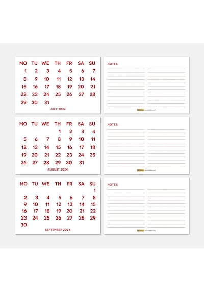 2027 Takvimi, 2027 Masa Takvimi Kırmızı Renk, 2027 Calendar, 2027 Desk Calendar Red Color