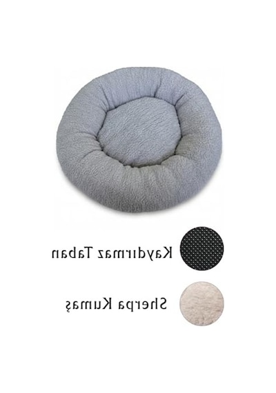 Ultra Yumuşak Kumaşlı Donut Şeklinde Kedi Ve Köpek Yatağı