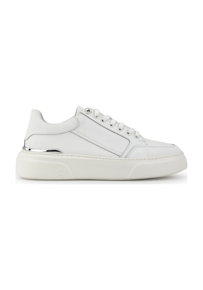 Tamer Tanca Erkek Hakiki Deri Beyaz Met Sneakers & Spor Ayakkabı 1212 2510 Erk Ayk Y26 Beyaz Met