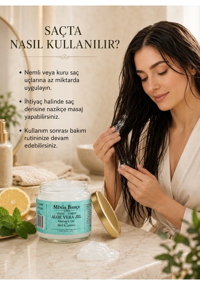 Minia Bahçe Nane ve Limonlu Aloe Vera Jel 75 G
