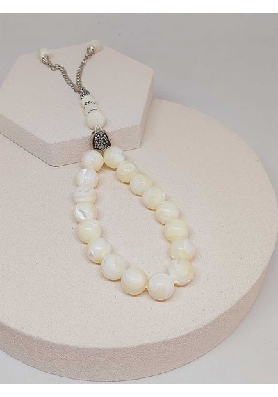 Sedef Taşı 17lik Efe Tesbih 12mm 51528