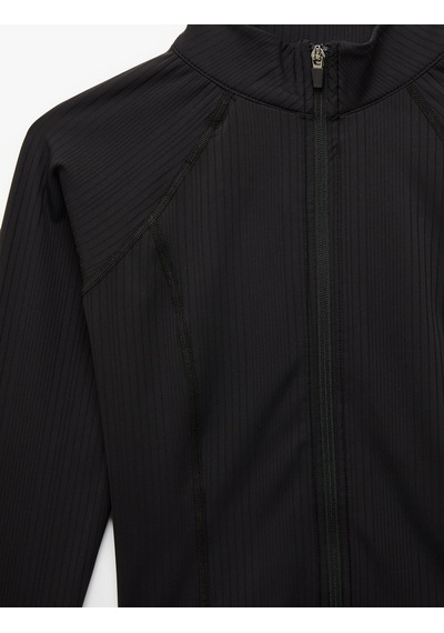 Koton Uzun Kollu Fermuarlı Slim Fit Spor Tişört Siyah 6sak10111nk Siyah Koton Uzun Kollu Fermuarlı Slim Fit Spor Tişört Siyah 6sak10111nk Siyah