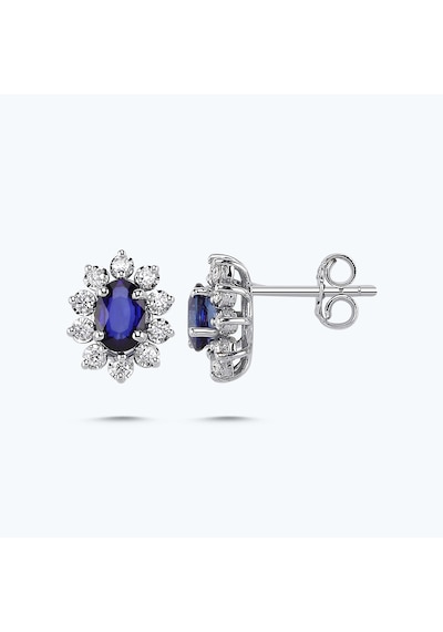 Altınbaş Pırlanta Safir Küpe Ins291s-8k