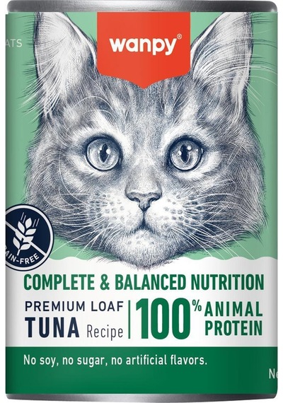 Wanpy Ton Balıklı Tahılsız Yetişkin Kedi Konservesi 375 Gr