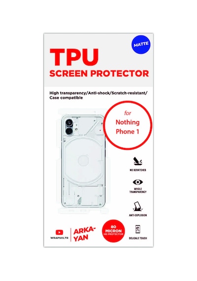 Nothing Phone 1 Mat Arka Ve Yan Kaplama Koruyucu Hd Film