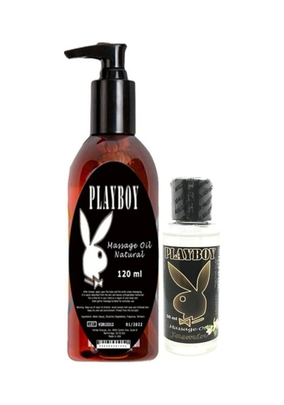 Playboy Aromaterapi Natural Massage Oil 120 Ml + Jasmin Aromalı Massage Vücut Masaj Yağı 50 Ml