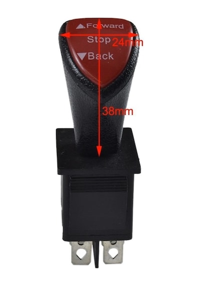 Kcd4 Serisi Forward - Stop - Back Yazılı 6 Pinli İleri Geri Yön Kontrol Rocker Switch Anahtar