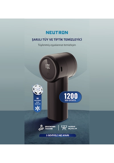 Neutron Ntl-lr-10s Şarjlı Tüy Ve Tiftik Temizleyici