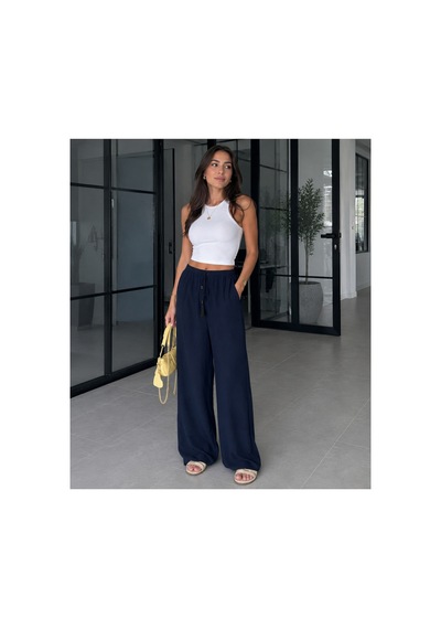 Die&more Belden Bağcıklı Pantolon Lacivert Lacivert