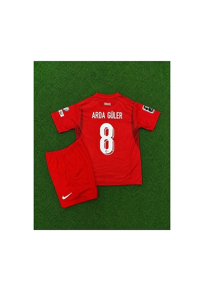 Türkiye 2026 Dünya Kupası Kırmızı Arda Güler İç Saha Çocuk Formas Çok Renkli