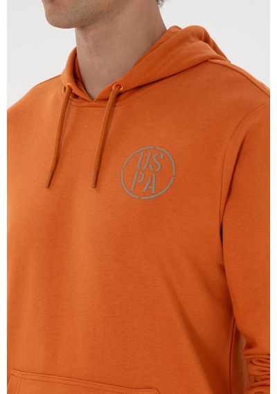 U.S. Polo Assn. Erkek Regular Fit Kapüşonlu Bakır Sweatshirt 50313718-VR182