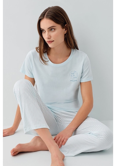 Pierre Cardin Kadın Mavi Pijama Takım Pc9201-s-v2 Mavi