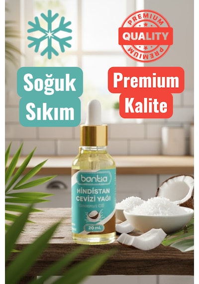Hindistan Cevizi Yağı 3x20 Ml Cilt, Saç, Ağız Ve Beslenme Desteği Oil Pulling 60 ML