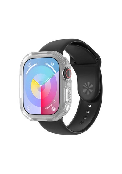 Watch 10 42mm Silikon Tpu Kasa Koruyucu Frm Watch Gard 17 - Şeffaf