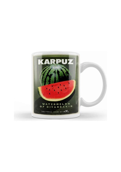 Diyarbakır Karpuzu Kupa Bardak Porselen Karışık