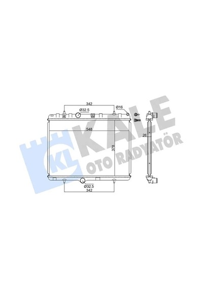 Citroen C4 Motor Radyatoru 1.6 2011-2015 Kale 352500