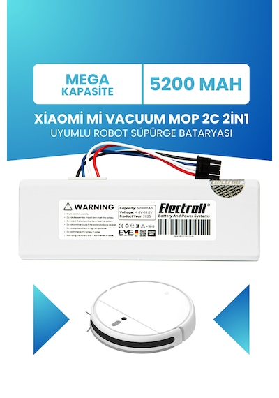 Xiaomi Mi Vacuum Mop 2c 2in1 Uyumlu Batarya 5200mah