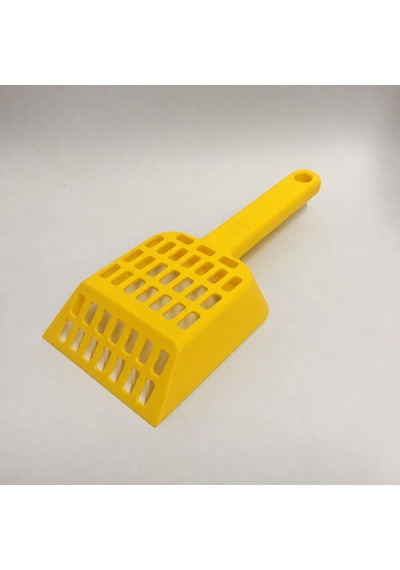 3d Baskı Kedi Kumu Küreği - Geniş Hazneli Eleme Küreği-sarı Çok Renkli