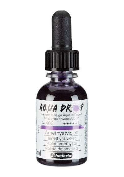 Schmincke Aqua Drop Sıvı Suluboya 30ml - Amethyst Violet