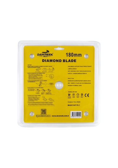 Dawreek Dt011cd 180mm Premium Segmentli Turbo Elmas Testere Granit-mermer-taş