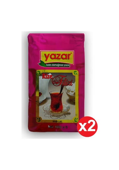 Yazar Rize Filizi Siyah Dökme Çay 1kg X 2 Pak