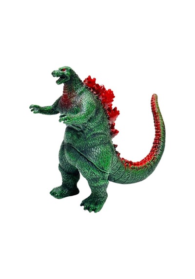 Godzilla Hayvan Gerçekci Sesli Soft Yumuşak Oyuncak Kırmızı 16x21 Cm