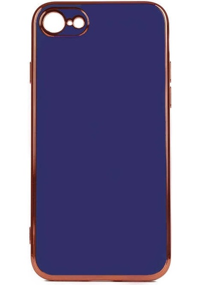 Teknomoda Apple Uyumlu iPhone Se 2022 Kılıf Kenarları Gold Kamera Korumalı Renkli Pastel Silikon