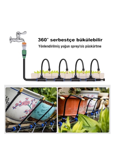 Robo 360 Derece Dönebilen 20 Metre Sulama Sistemi