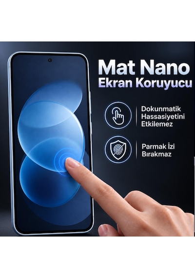 Redmi Note 17 Pro İle Uyumlu Mat Ekran Koruyucu 6.83 İnç, Anti-glare Yansıma Önleyici, Çizilmeye Dayanıklı Kırılmaz Nano Cam