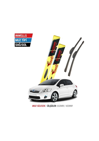 Toyota Uyumlu Auris İnwells Muz Silecek Takımı 2007-2012