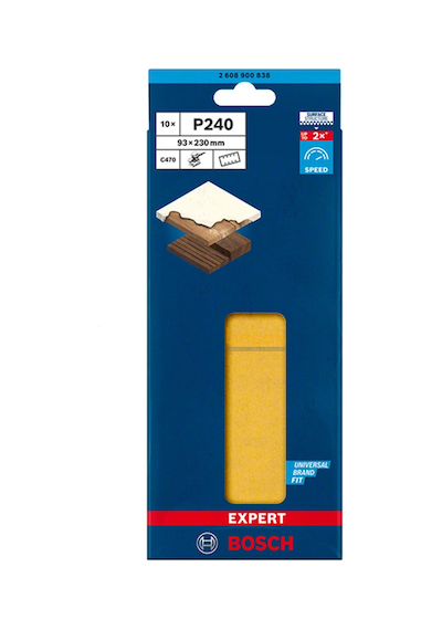 Bosch Expert C470 93 X 230 Mm 10'lu 240 Kum Zımpara Kağıdı 2608900838