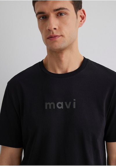 Mavi Erkek Mavi Baskılı Tişört Siyah 0612732-900 Siyah