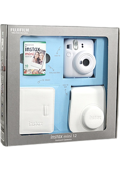 Fujifilm Instax Mini 12 + Albüm + Çanta + 10'lu Film