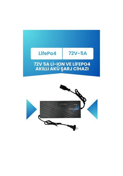 72v Lifepo Batarya İçin 84v 5a Uzun Ömürlü Akıllı Şarj Aleti