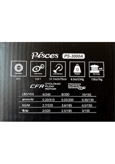 Okuma Pisces Ps-3000a 3+1 Bb Spin Olta Makinesi