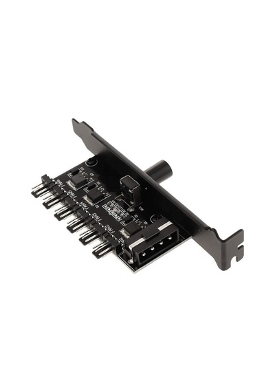 6 Port Fan Çoğaltıcı Hız Kontrol Kartı Molex Güç Giriş Soketi