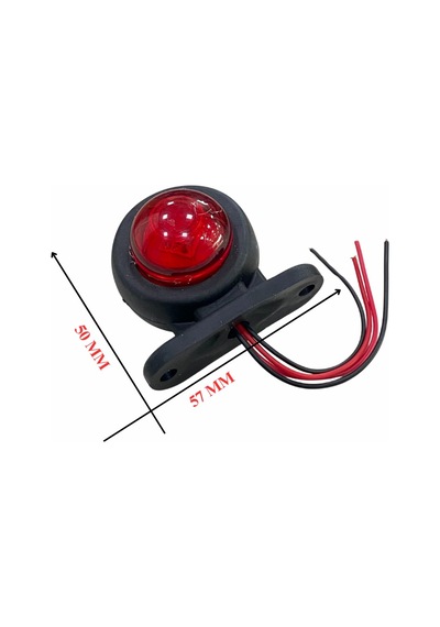 12v-24v Takoz Lambası Mini 3 Ledli Kırmızı-beyaz