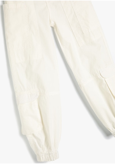 Koton Kargo Jogger Kot Pantolon Pamuklu Kapaklı Cep Detaylı Beyaz 4skg40066ad 4SKG40066AD000 Beyaz Koton Kargo Jogger Kot Pantolon Pamuklu Kapaklı Cep Detaylı Beyaz 4skg40066ad 4SKG40066AD000 Beyaz