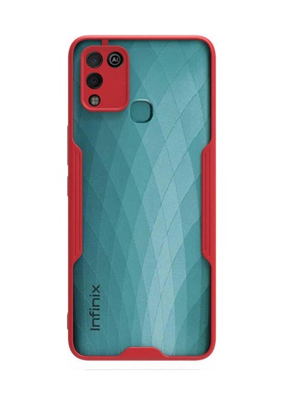 Newface - 772 - İnfinix Hot 10 Play Kılıf Platin Silikon - Csmo-tex - - Kırmızı