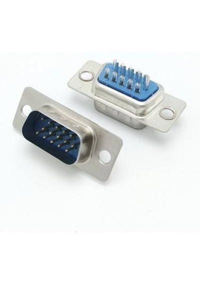 15 Pin Erkek Konnektör Vga Erkek Konnektör Lehim Tipi Vga Erkek Konnektör